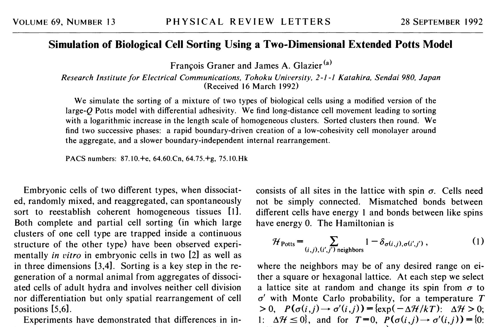 Phys. Rev. Lett. 69, 2013