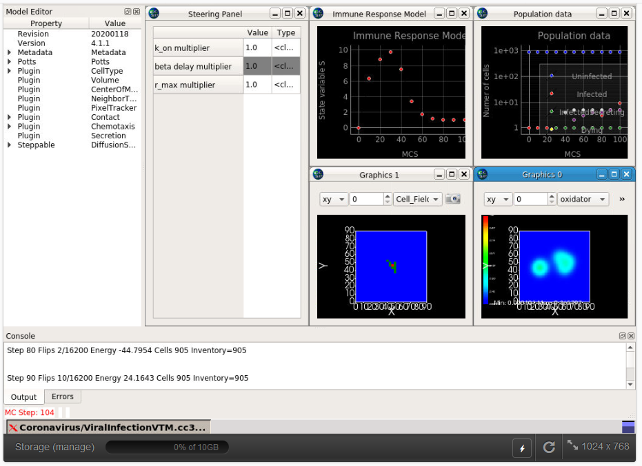 CC3D in nanoHUB simulation